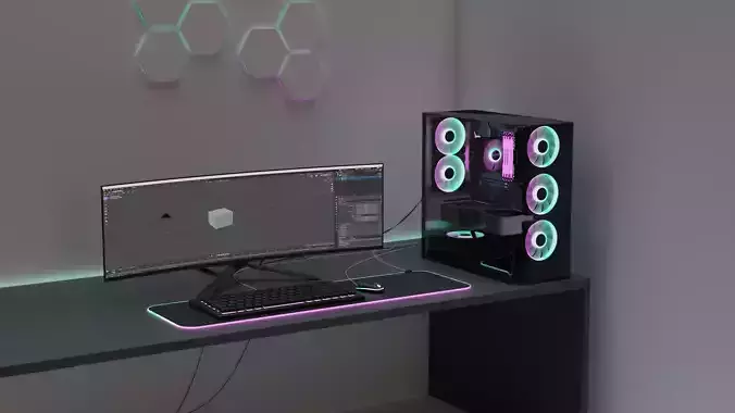 Gaming computer with basic setup included