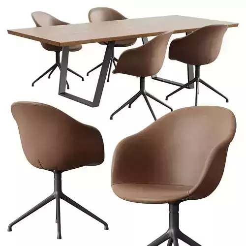 BoConcept Vancouver Table And Adelaide Chair