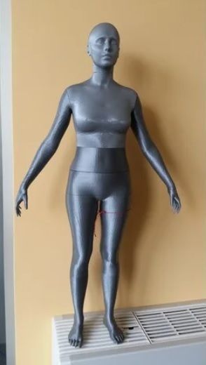 Female body 3D print 1-2 of the real world model 82 cm 3D print model_1