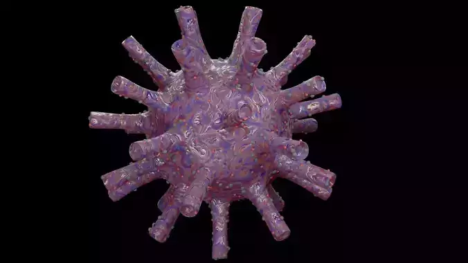 3D Artistic Corona virus model