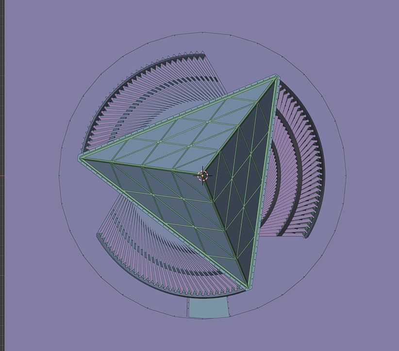 Spiral Building Low-poly 3D model_5