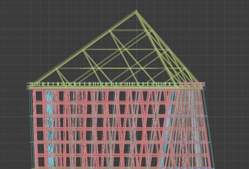 Spiral Building Low-poly 3D model_10