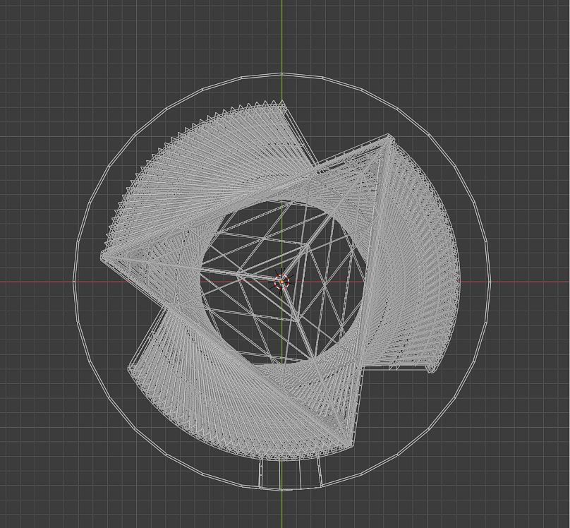 Spiral Building Low-poly 3D model_6