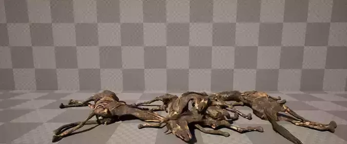 Dead Horse Low-poly 3D model