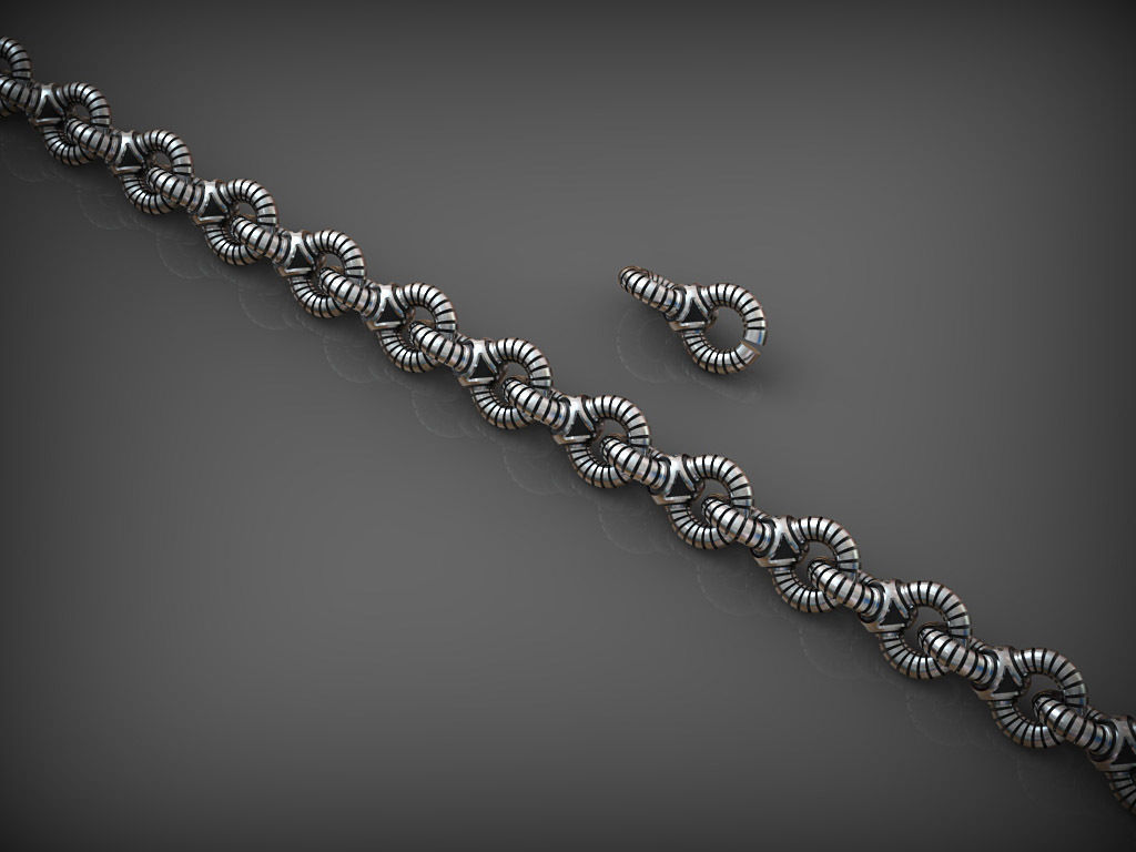 Chain Link 209 3D print model_7