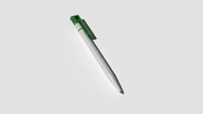 Ballpoint Pen Low-poly 3D model