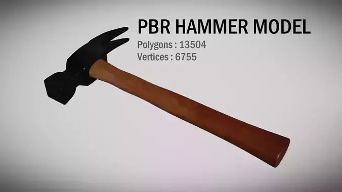 PBR Hammer Model 3D model