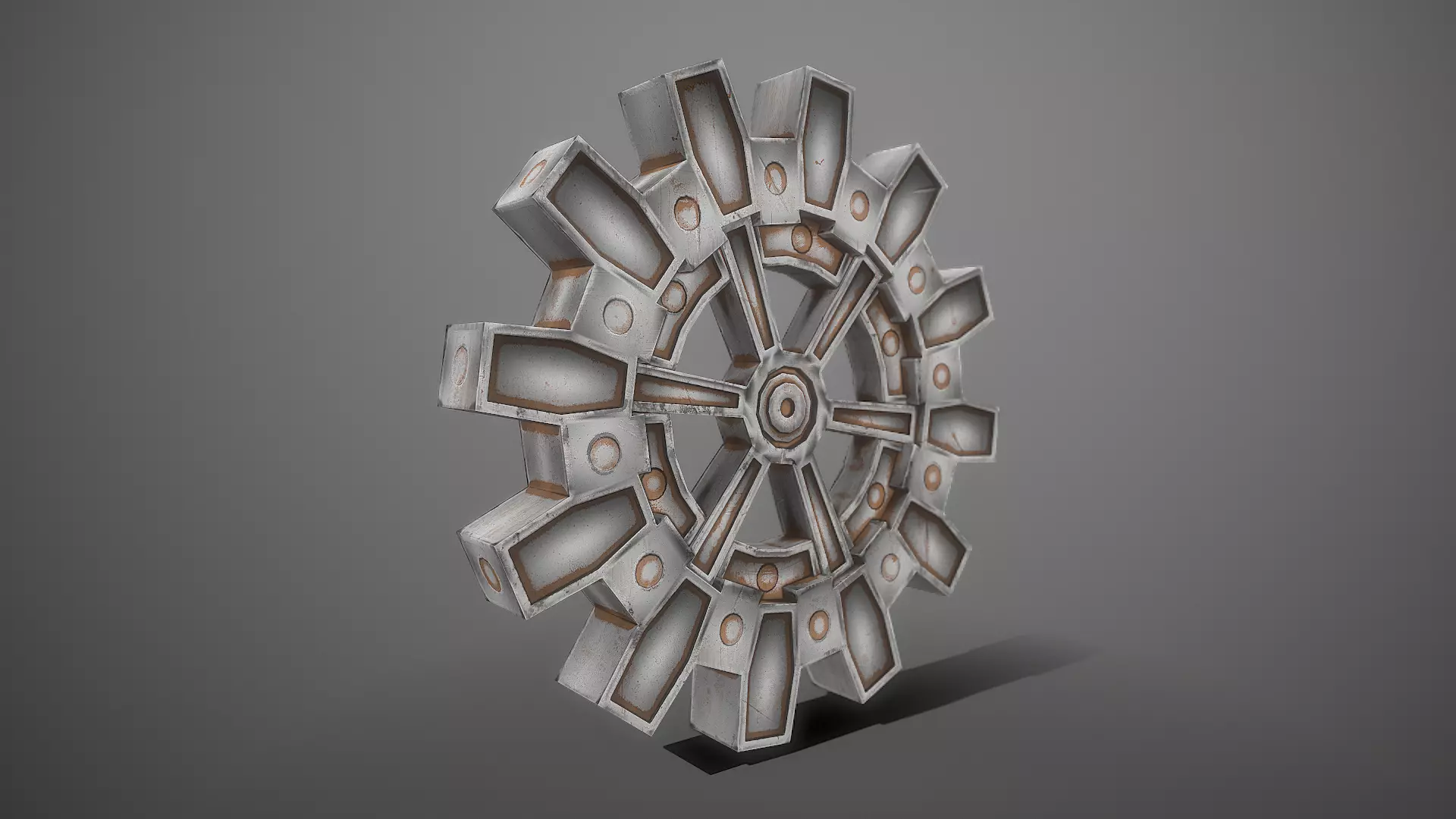 Gear - Realistic and Stylized Textures Low-poly 3D model_0