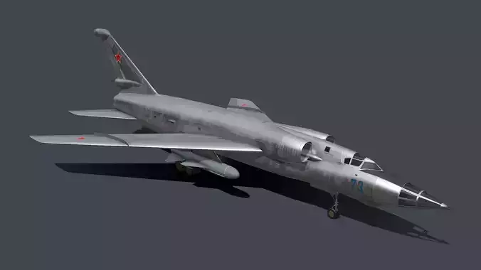 Tupolev Tu-98 Low-poly 3D model