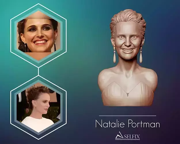 Natalie Portman Portrait Sculpture 3D print model