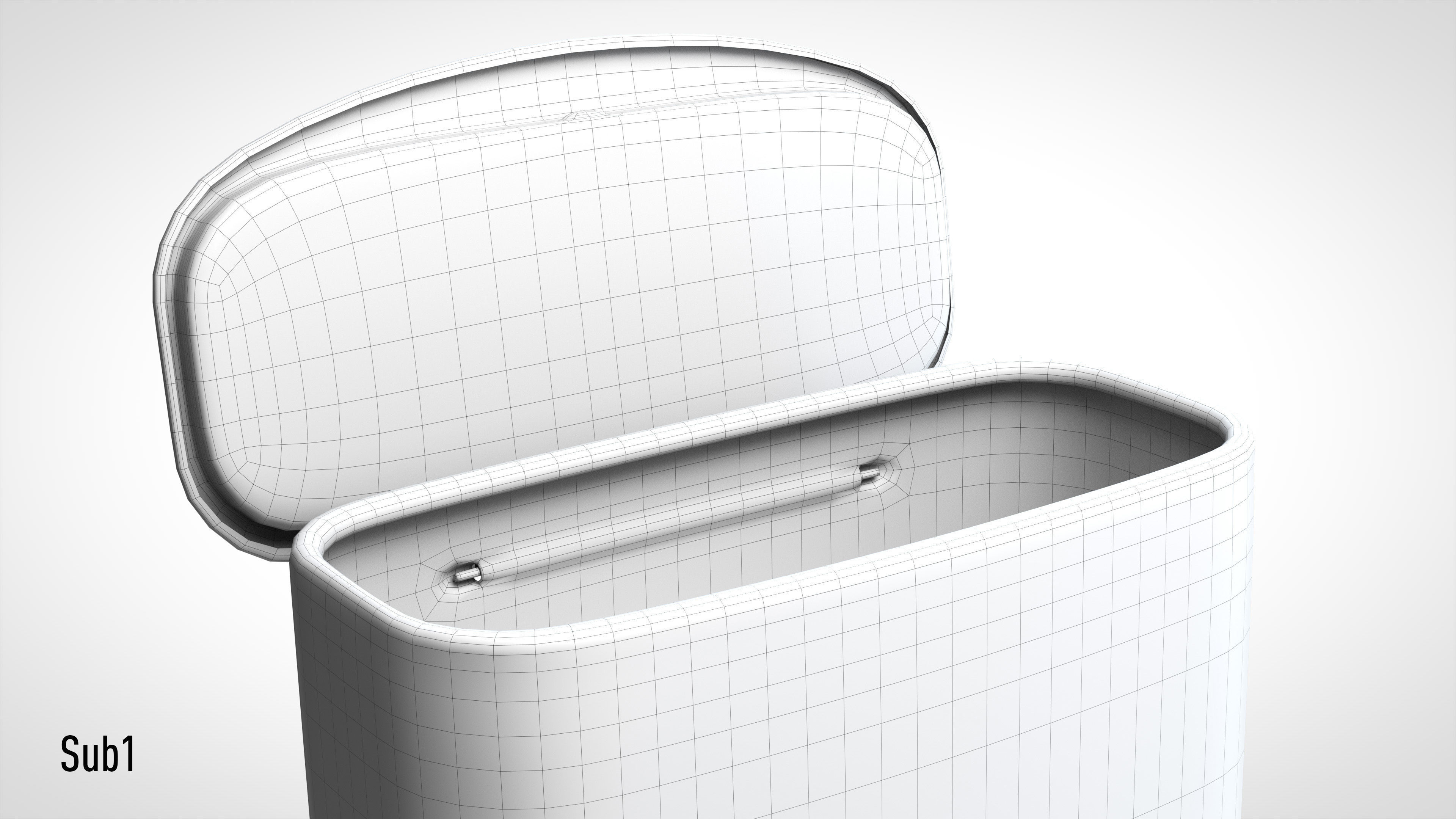 Gum Tin 40g Low-poly 3D model_18