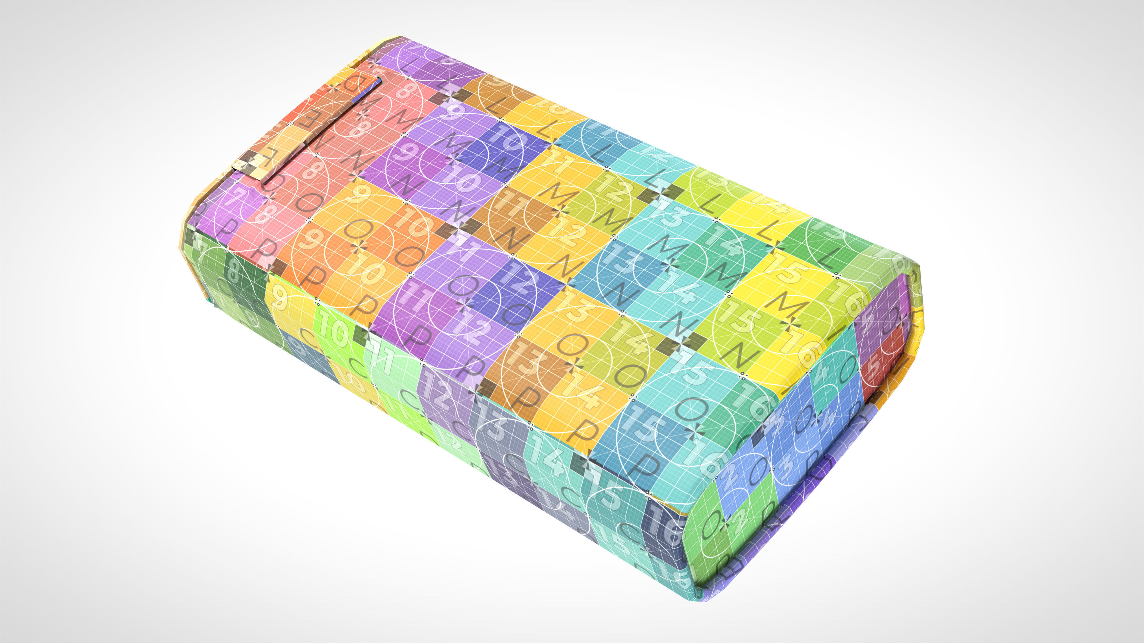 Gum Tin 40g Low-poly 3D model_21