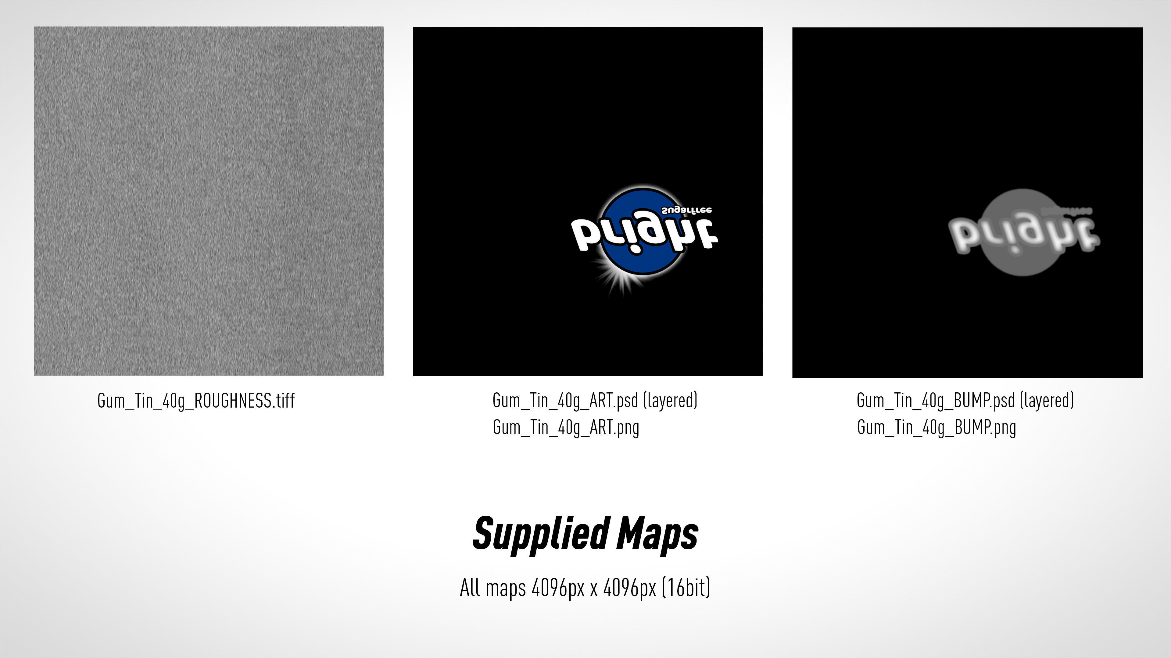 Gum Tin 40g Low-poly 3D model_23