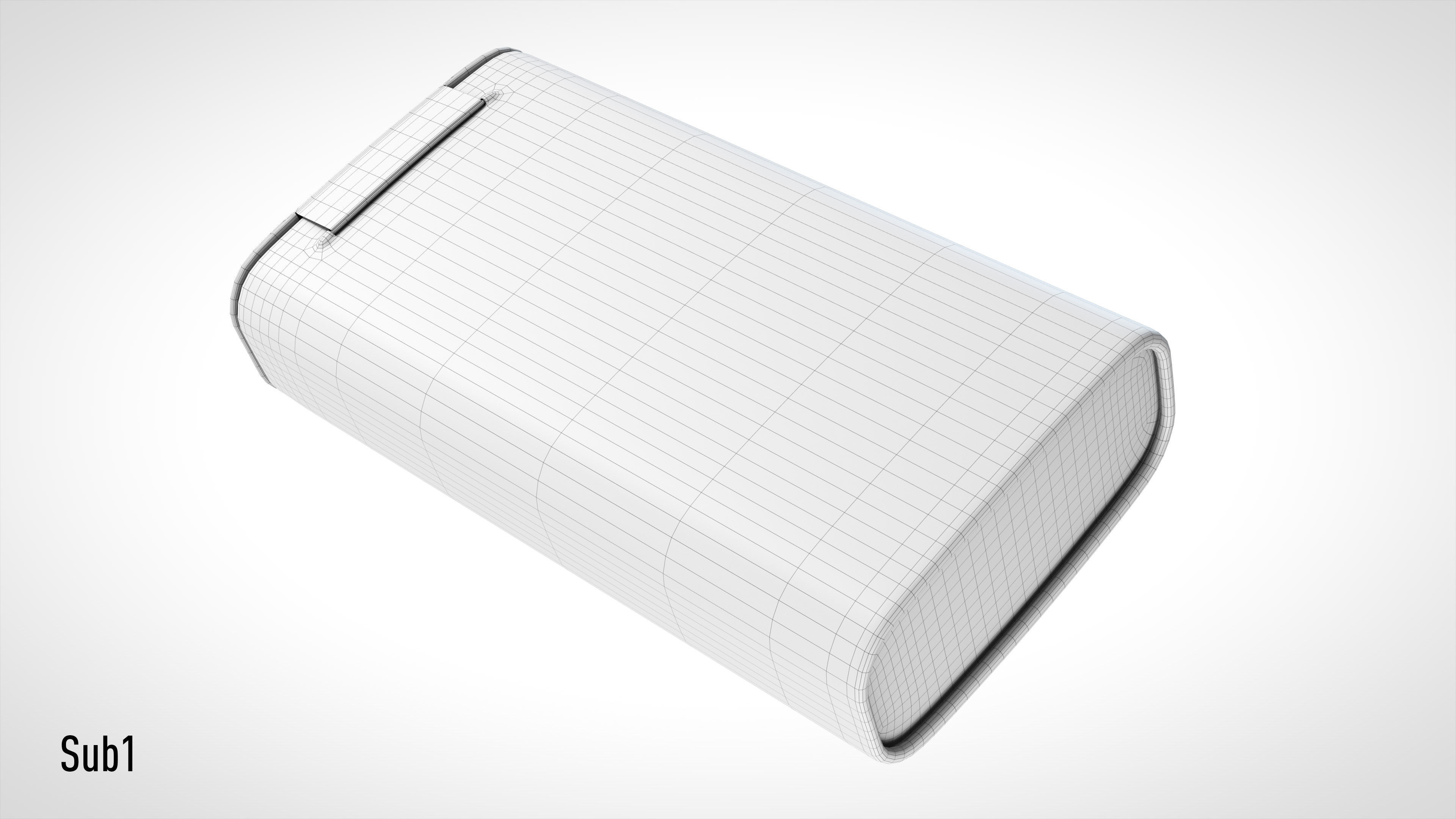 Gum Tin 40g Low-poly 3D model_20