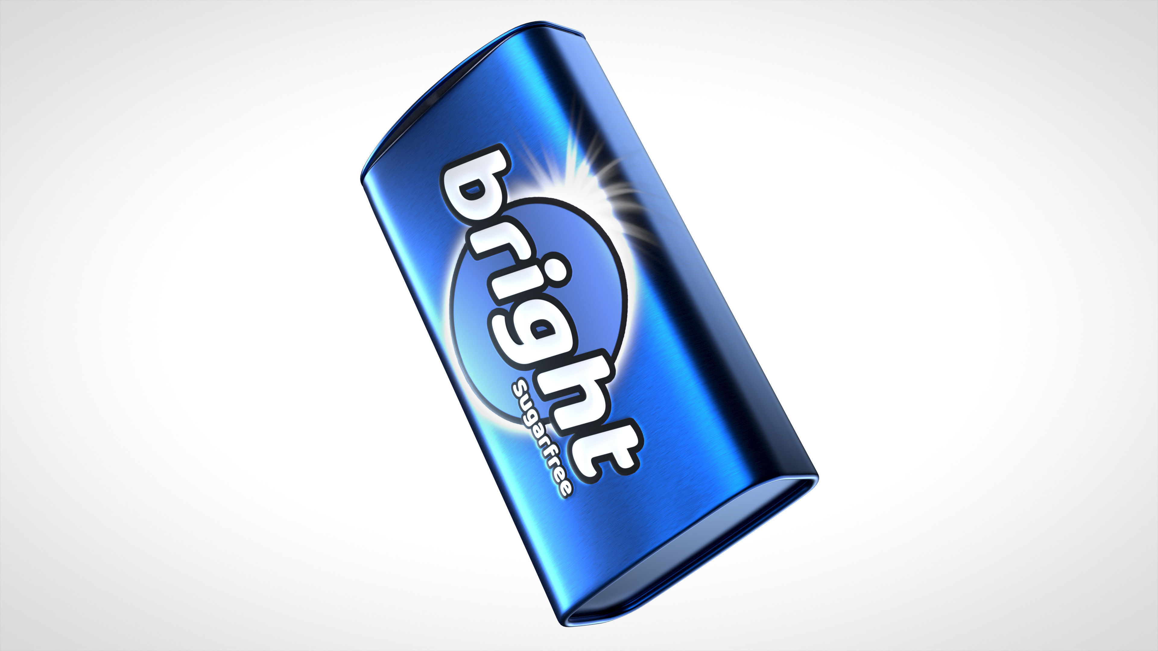 Gum Tin 40g Low-poly 3D model_13