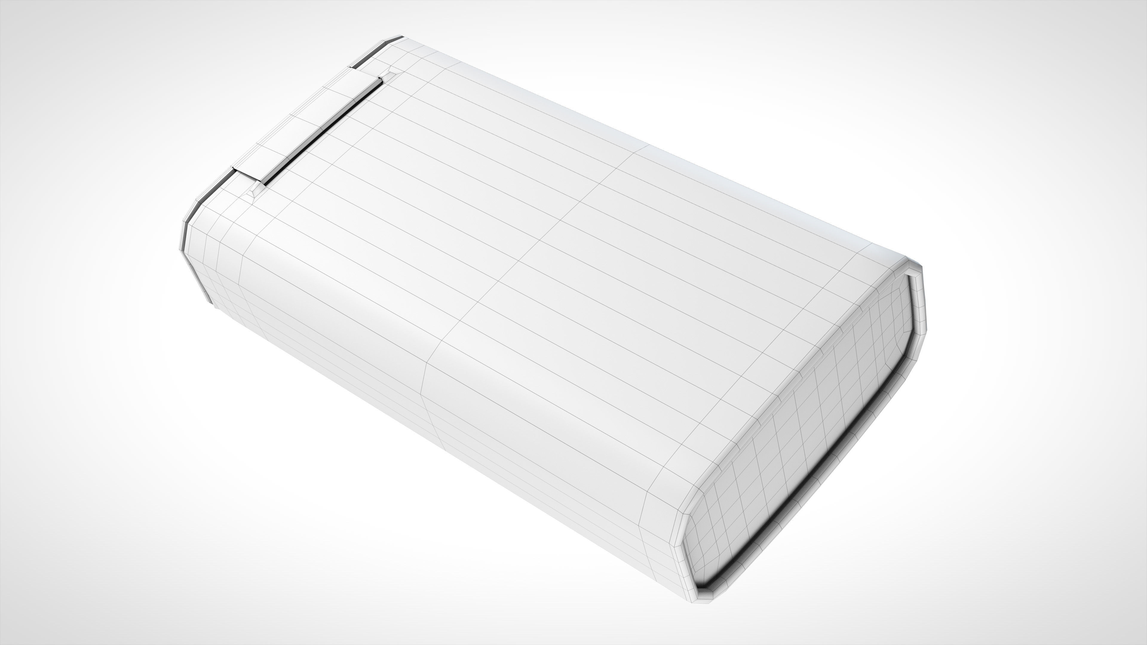 Gum Tin 40g Low-poly 3D model_19