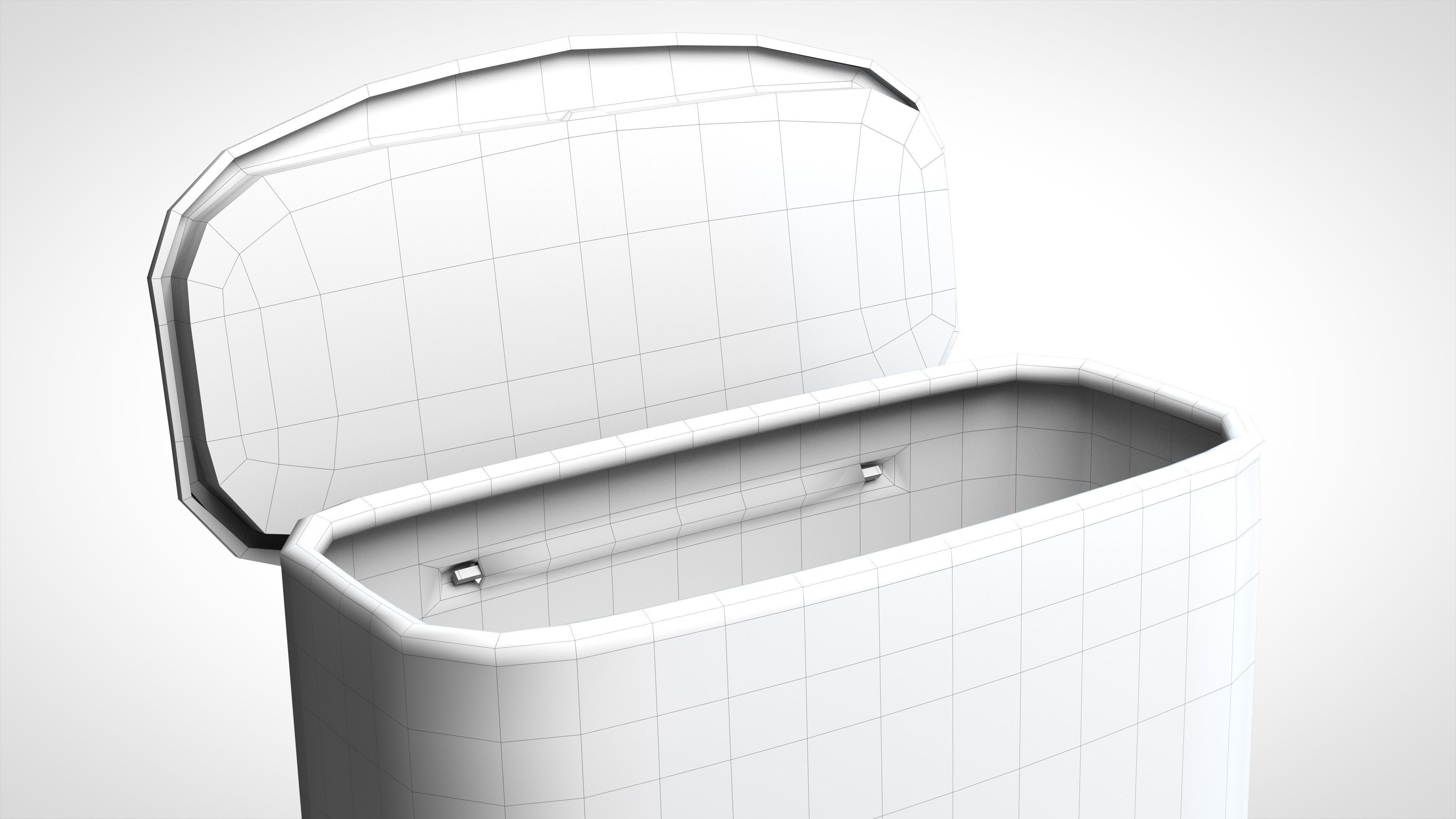 Gum Tin 40g Low-poly 3D model_17