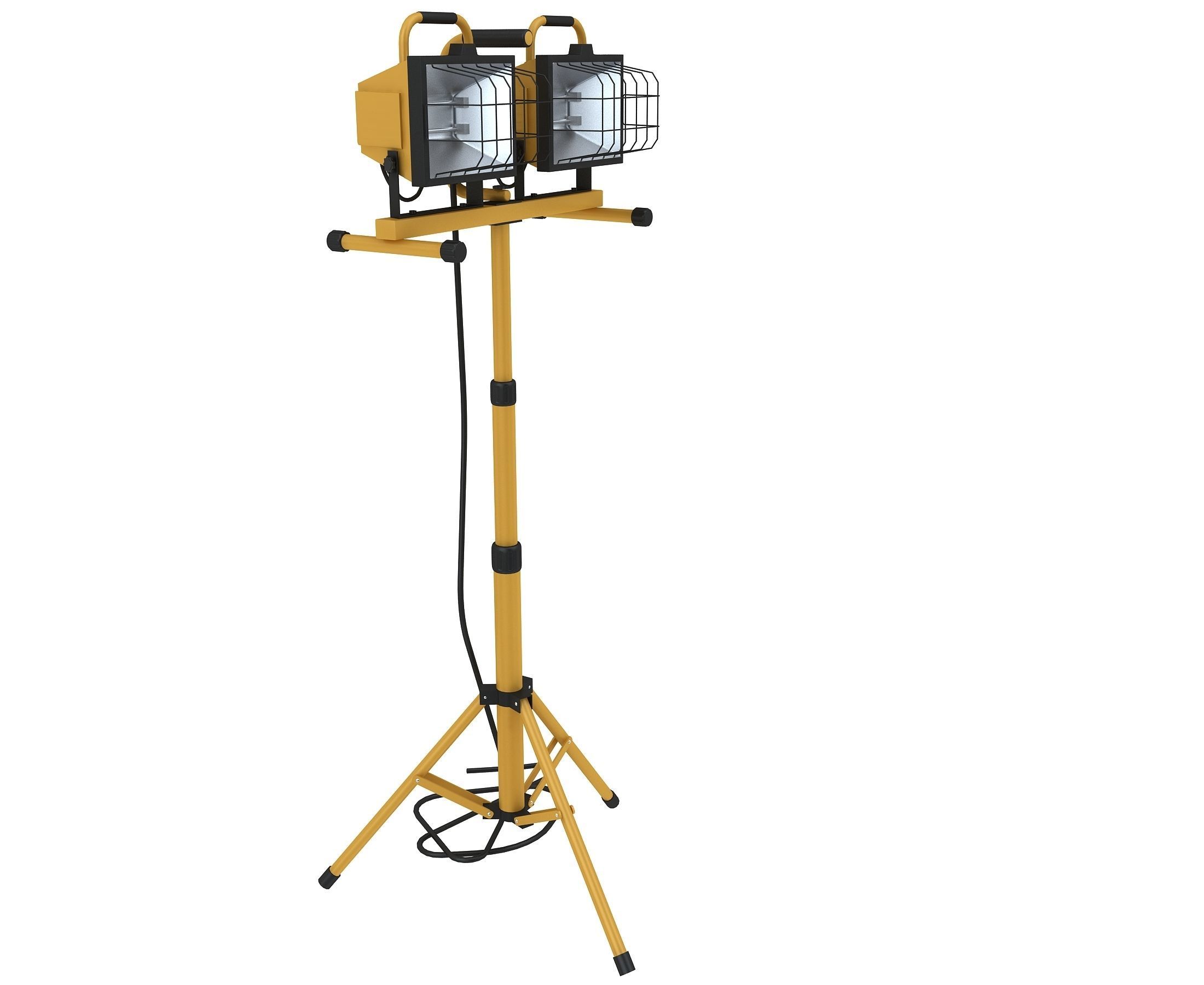 Halogen Work Light 3D model_5