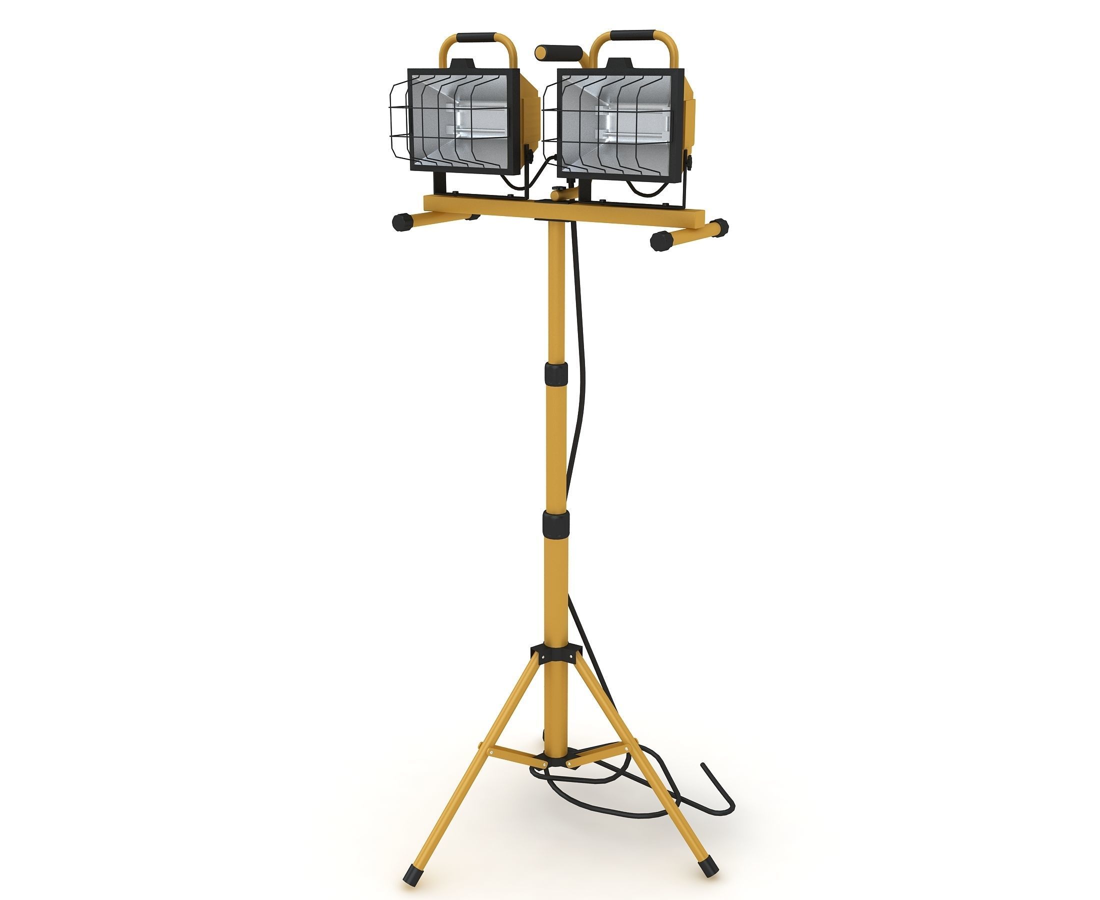 Halogen Work Light 3D model_1