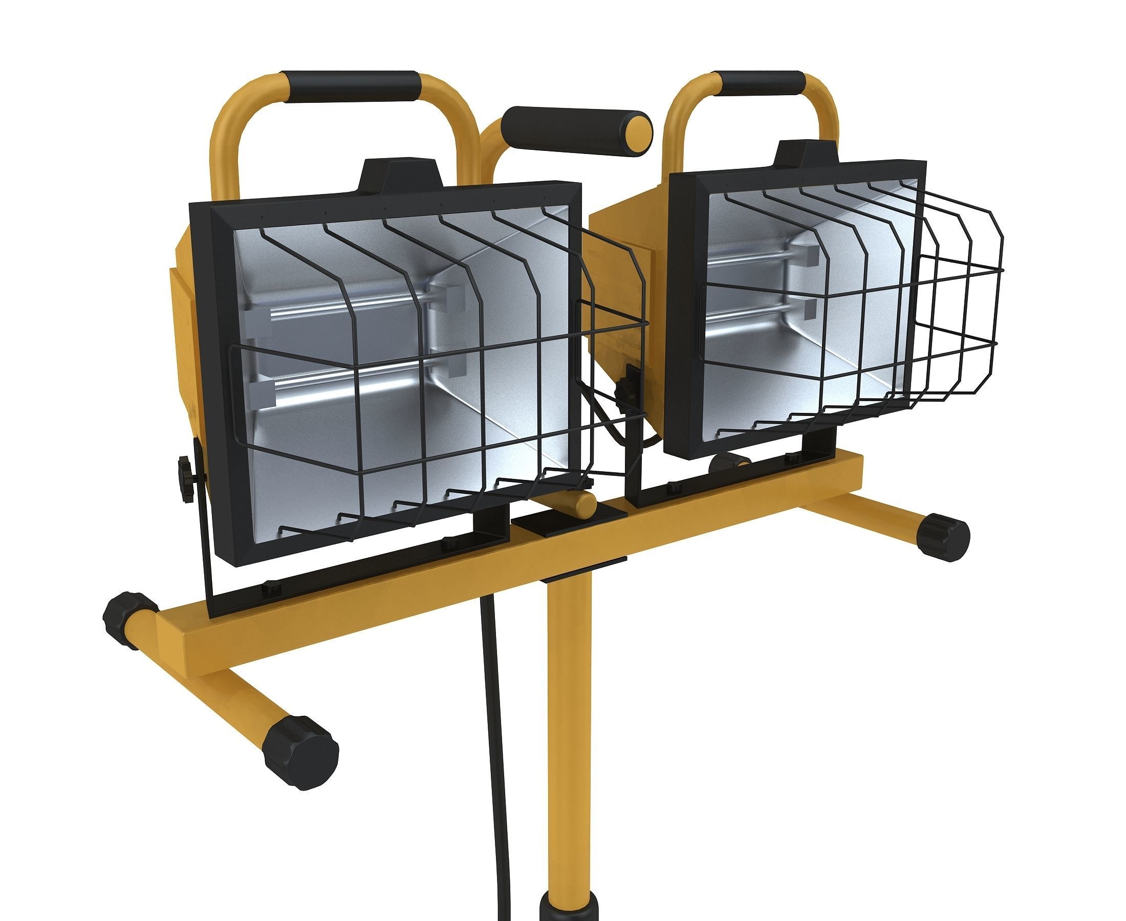 Halogen Work Light 3D model_2