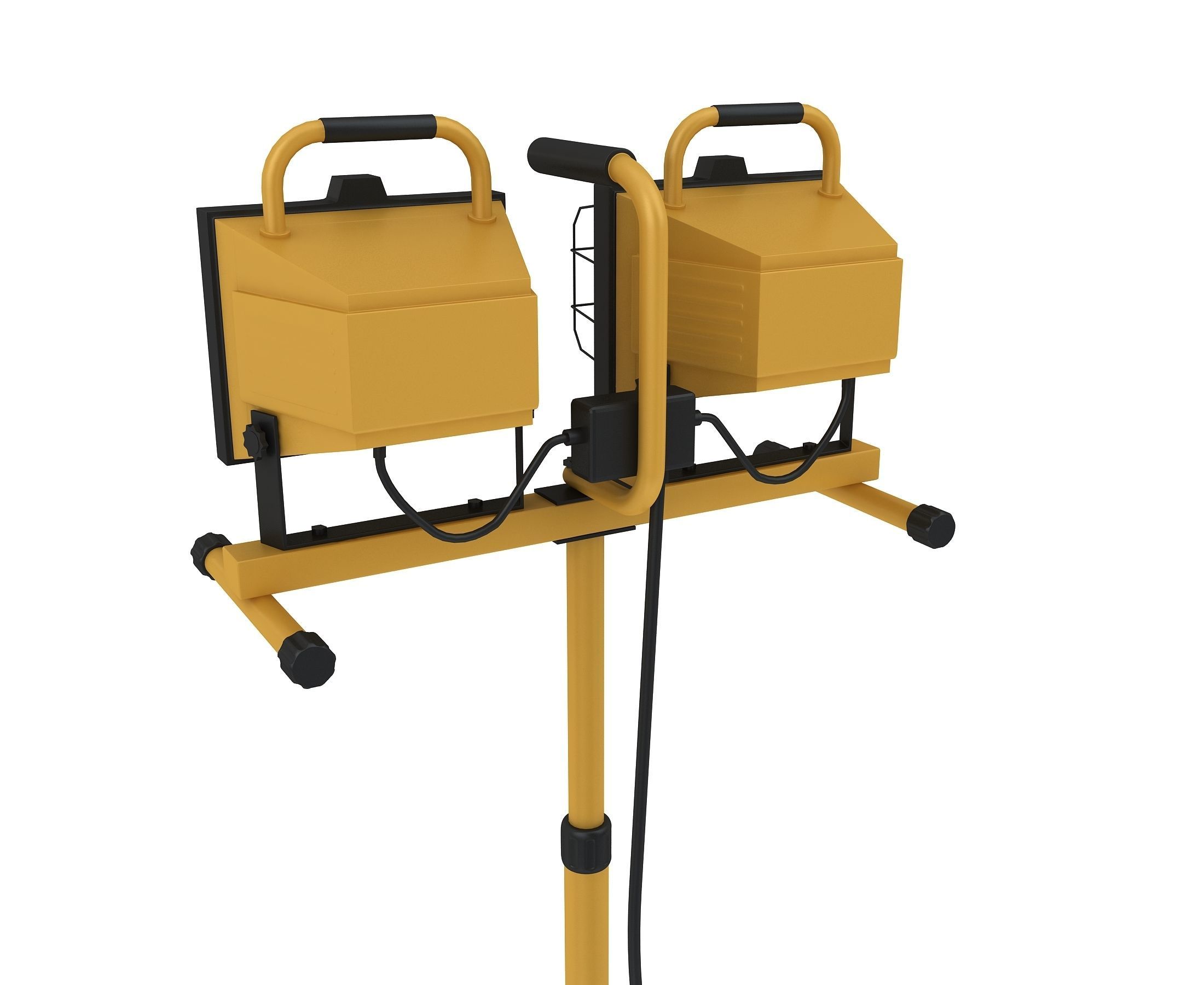 Halogen Work Light 3D model_3