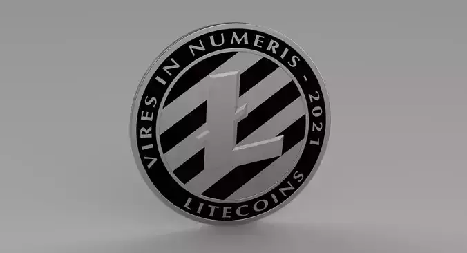 Litecoin LTC 3D model