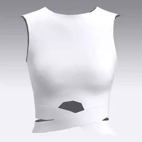 BLOUSE top with cut out in middle