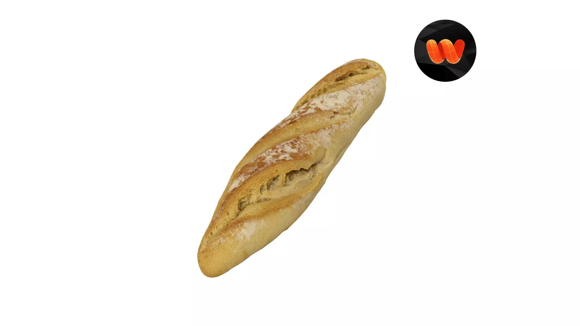 Baguette - Extreme Definition Scanned 3D model_0