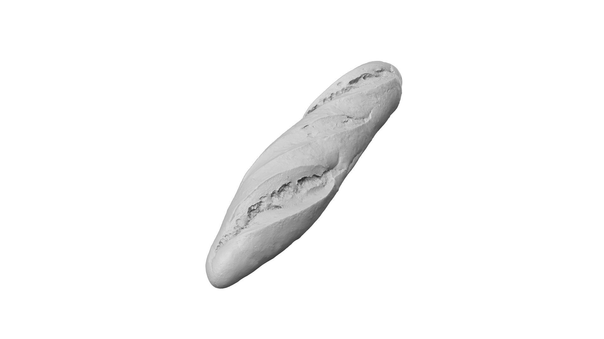 Baguette - Extreme Definition Scanned 3D model_2