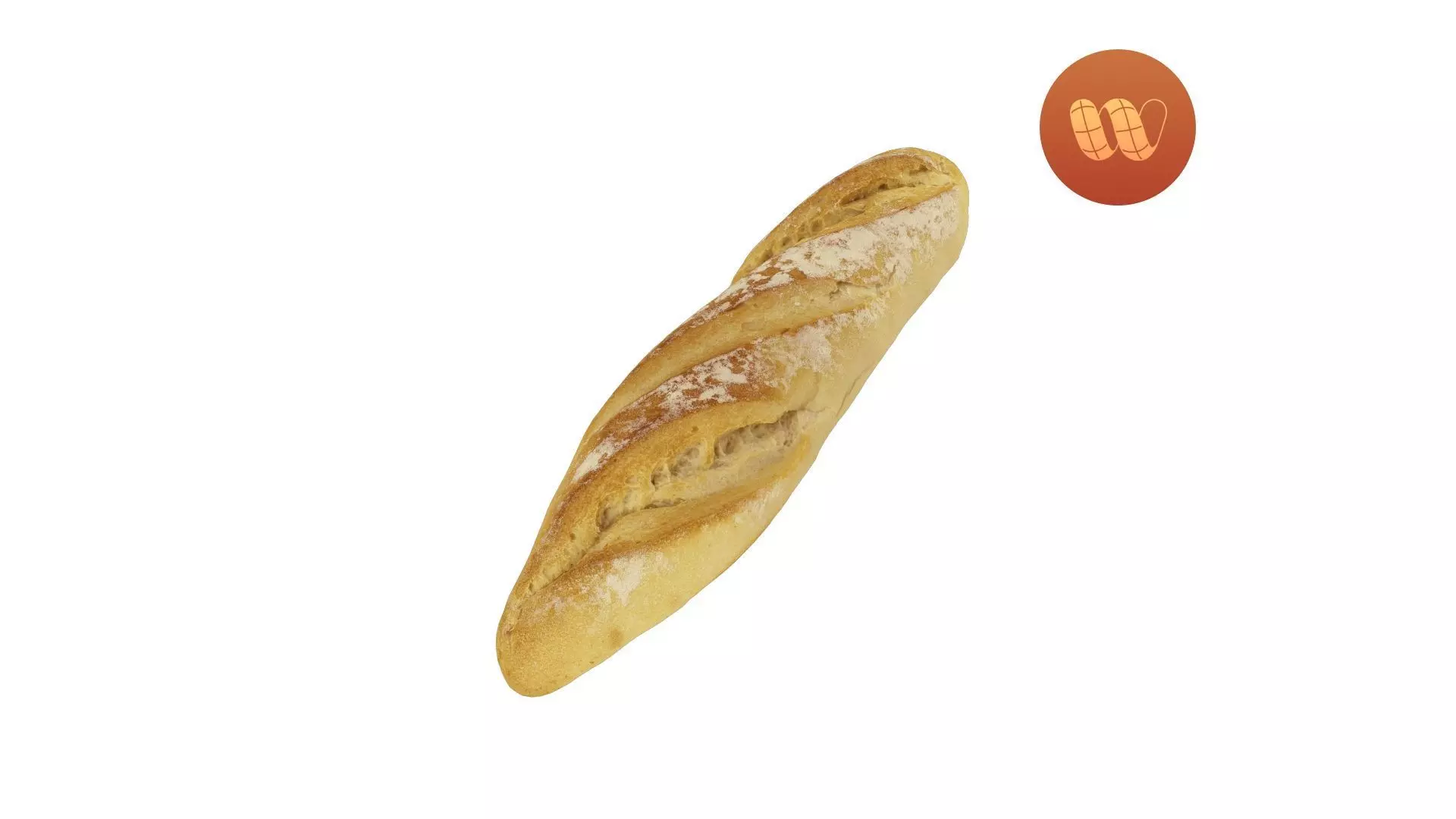 Baguette - Real-Time Scanned Low-poly 3D model_0
