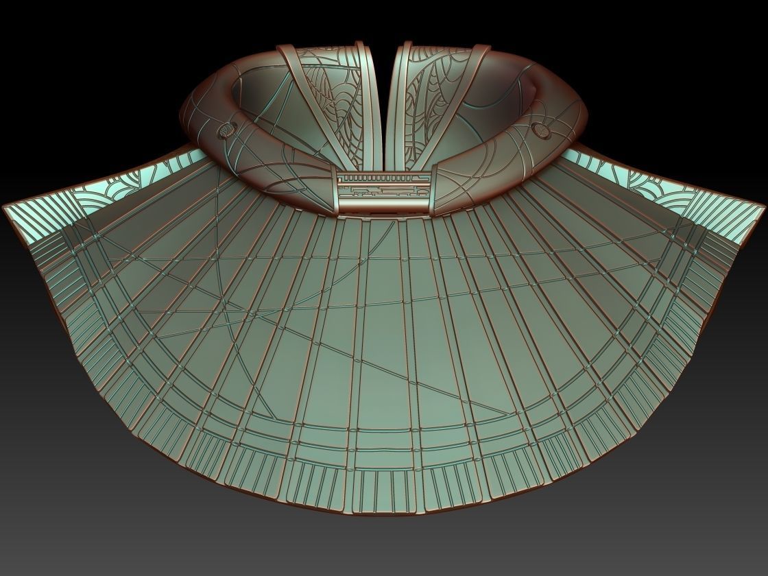 Stargate 1994 movie Anubis collar 3D print model_2