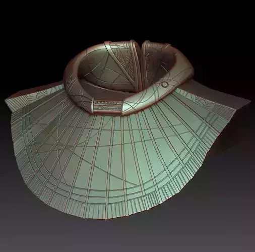 Stargate 1994 movie Anubis collar 3D print model