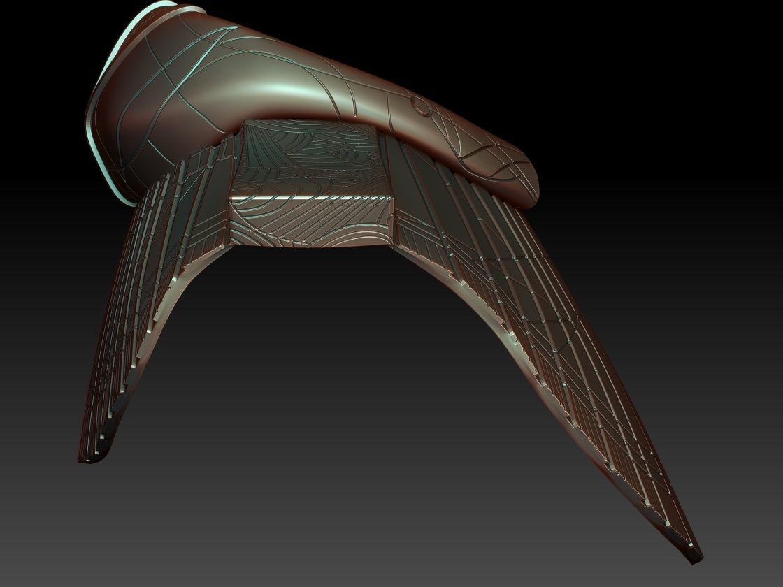 Stargate 1994 movie Anubis collar 3D print model_3