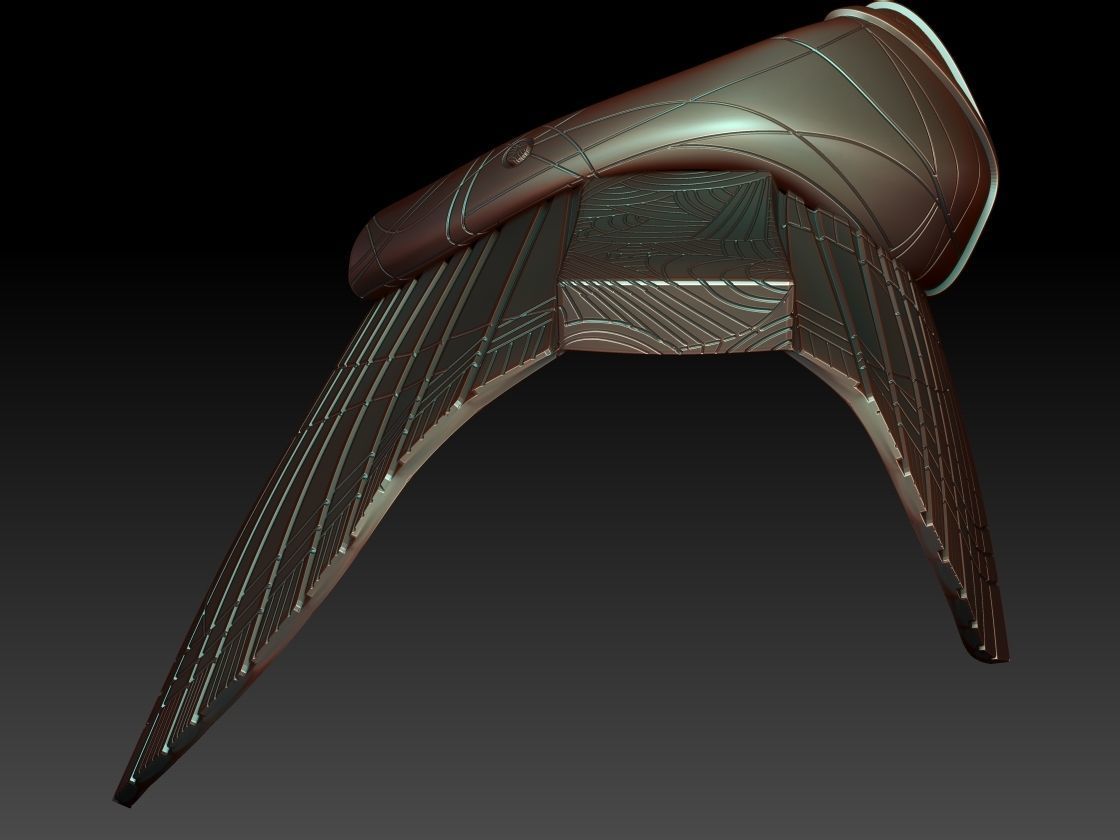 Stargate 1994 movie Anubis collar 3D print model_4