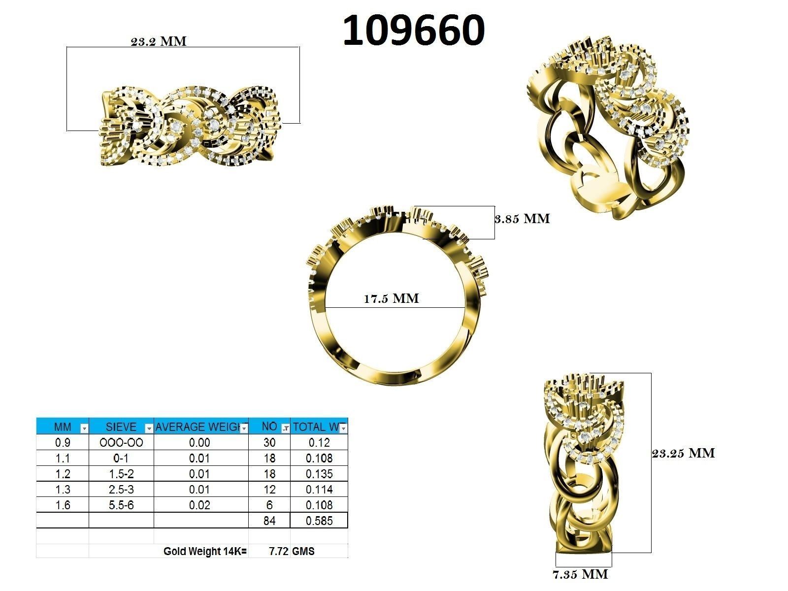 Ring - 109660 3D print model_12
