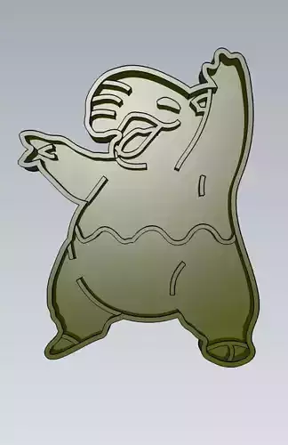 Pokemon Drowzee Cookie Cutter Stamp Cake Decorating