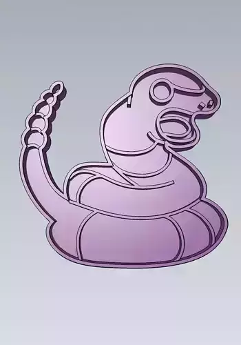Pokemon Ekans Cookie Cutter Stamp Cake Decorating