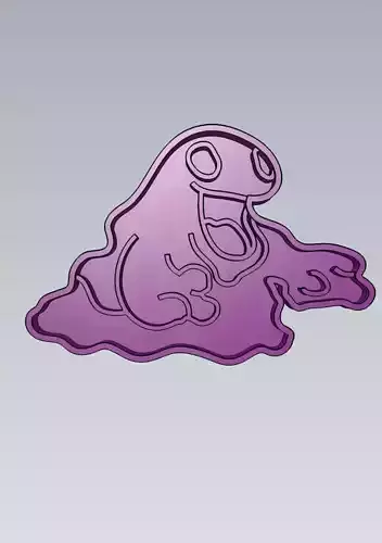 Pokemon Grimer Cookie Cutter Stamp Cake Decorating