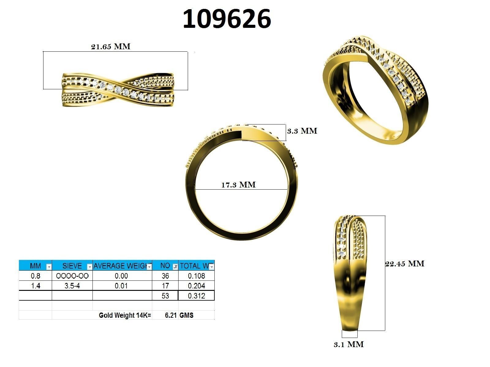 Ring - 109626 3D print model_12