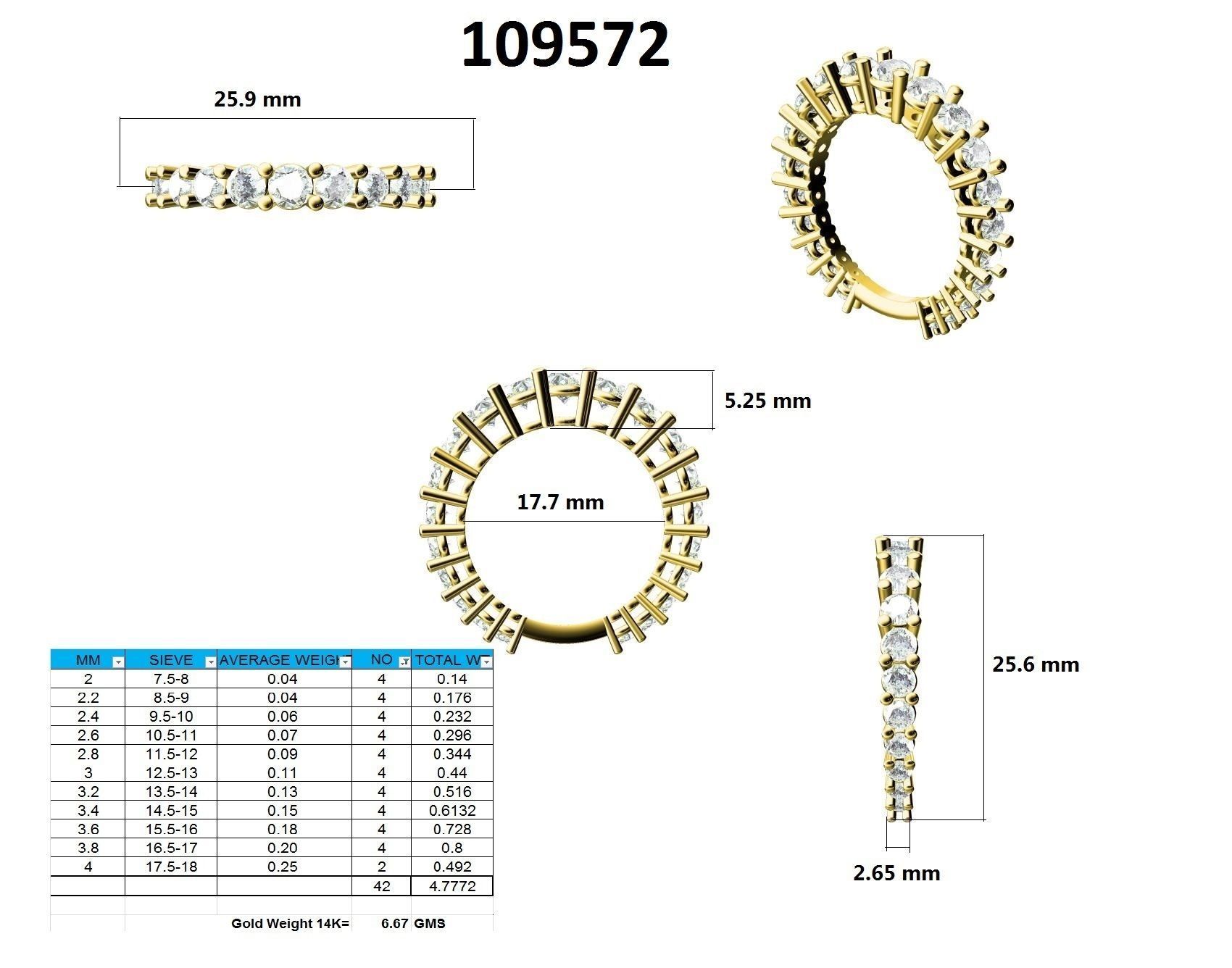 Ring - 109572 3D print model_12