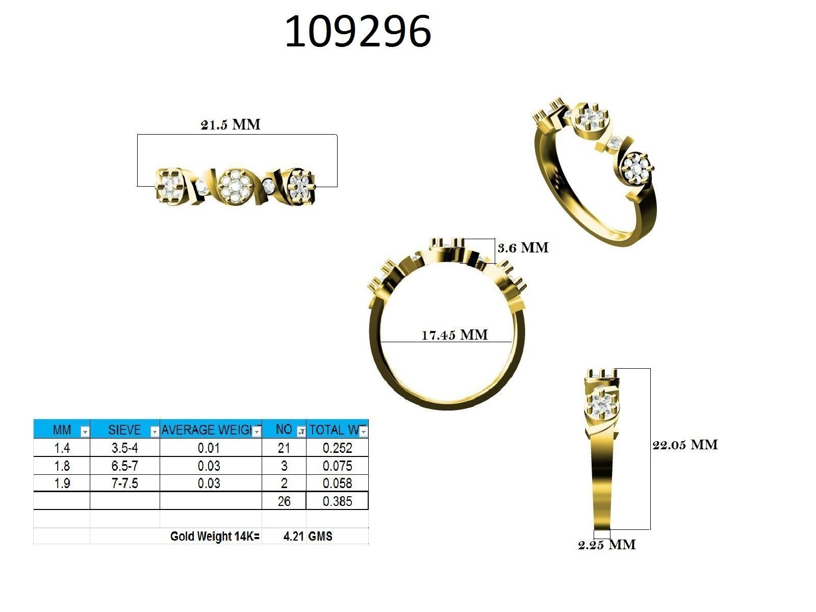 Ring - 109296 3D print model_12