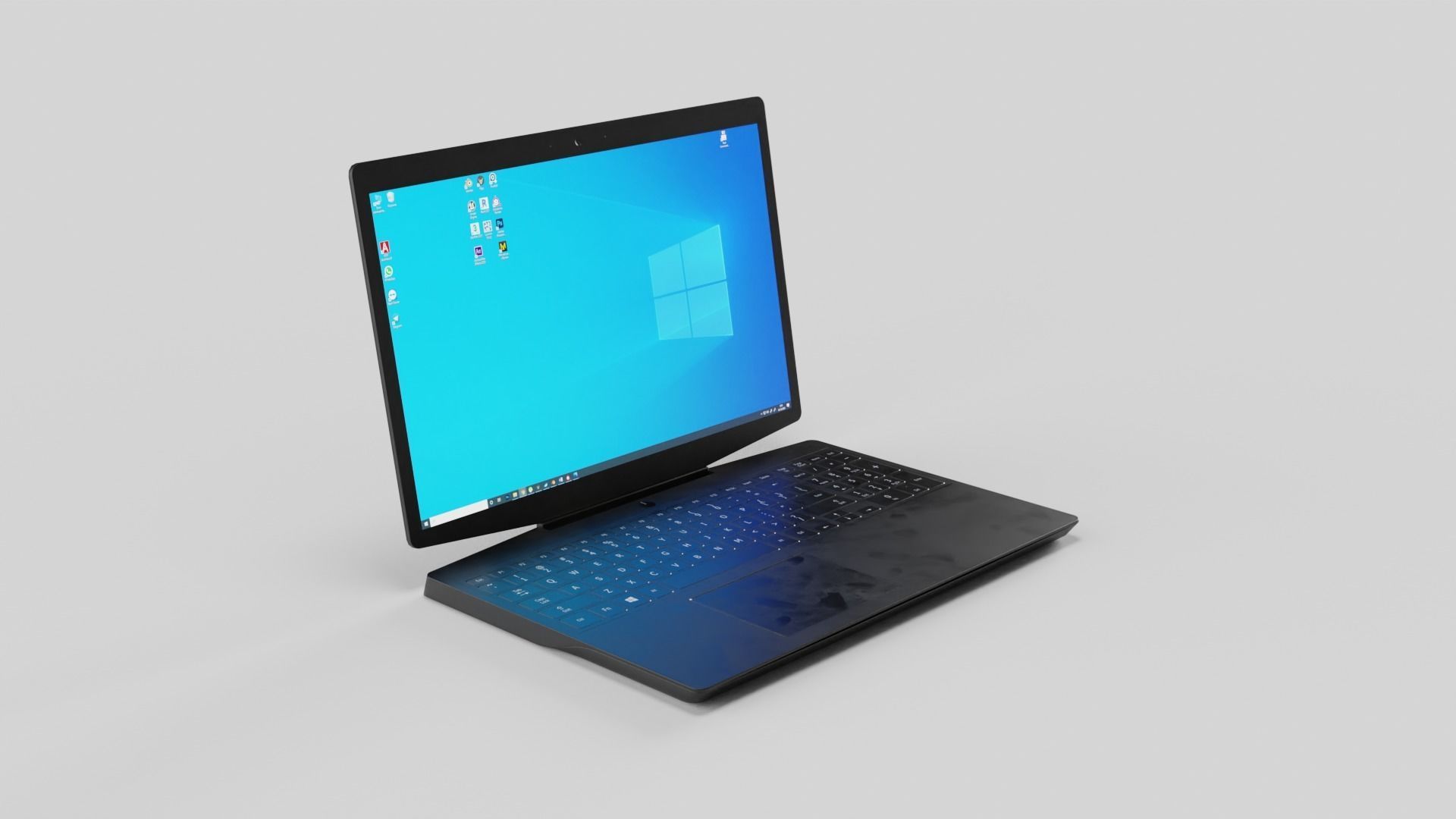 Notebook Low-poly 3D model_16