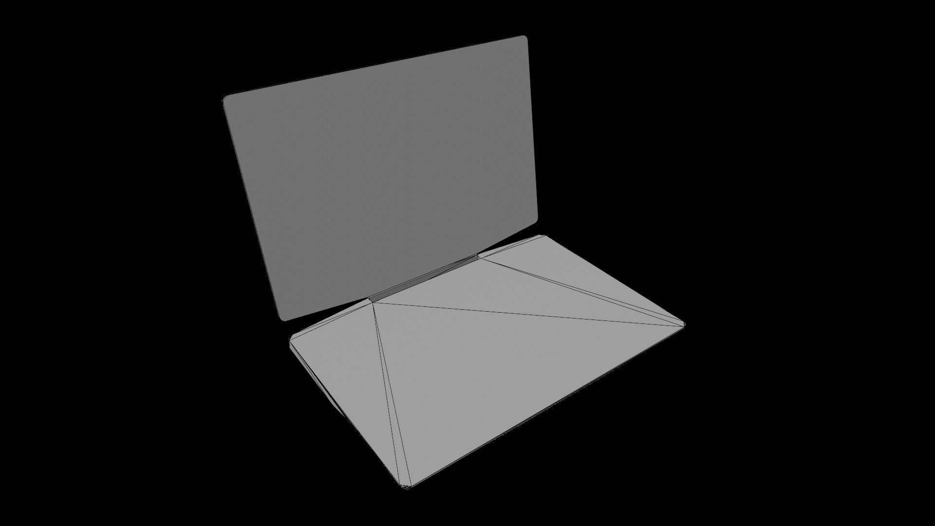 Notebook Low-poly 3D model_8