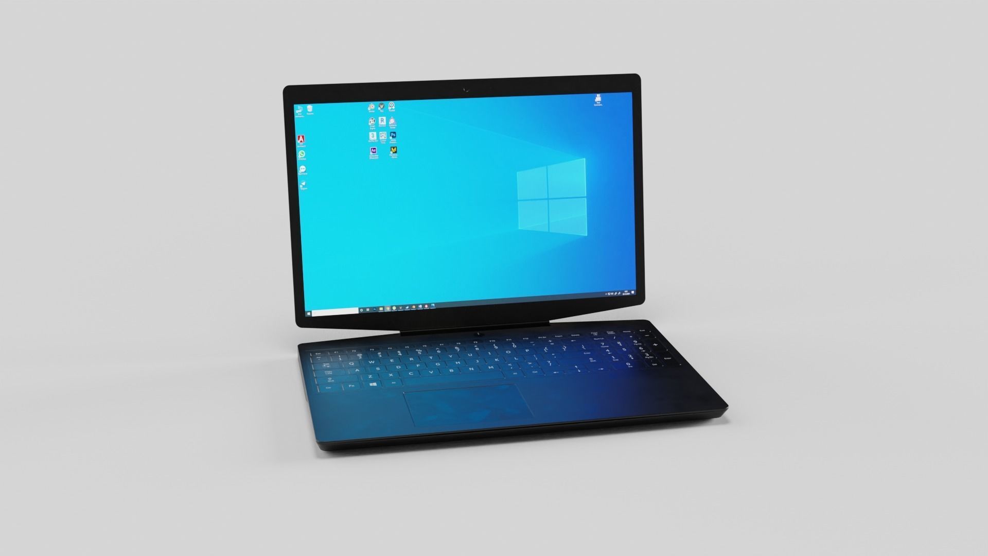 Notebook Low-poly 3D model_9