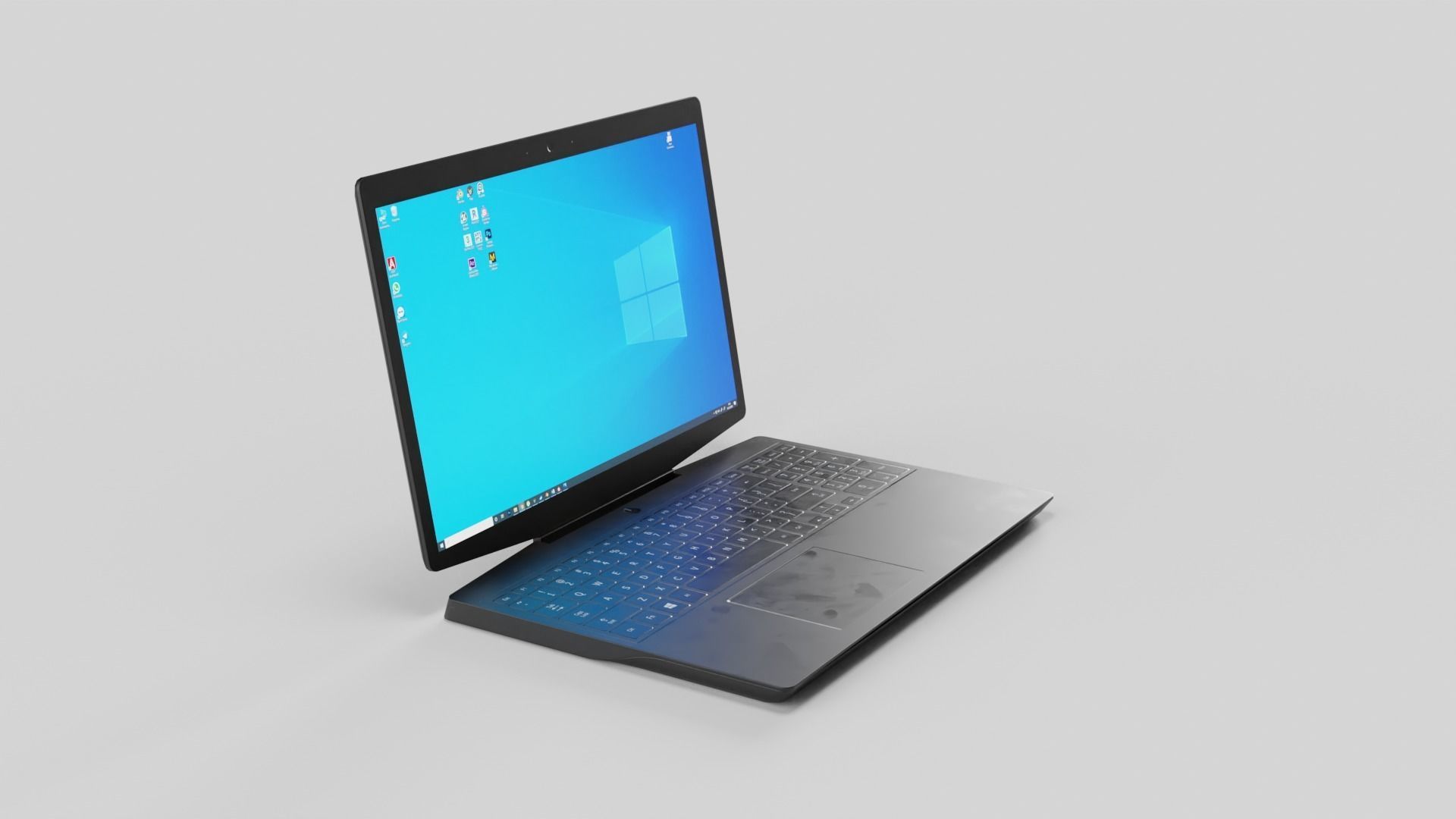 Notebook Low-poly 3D model_12