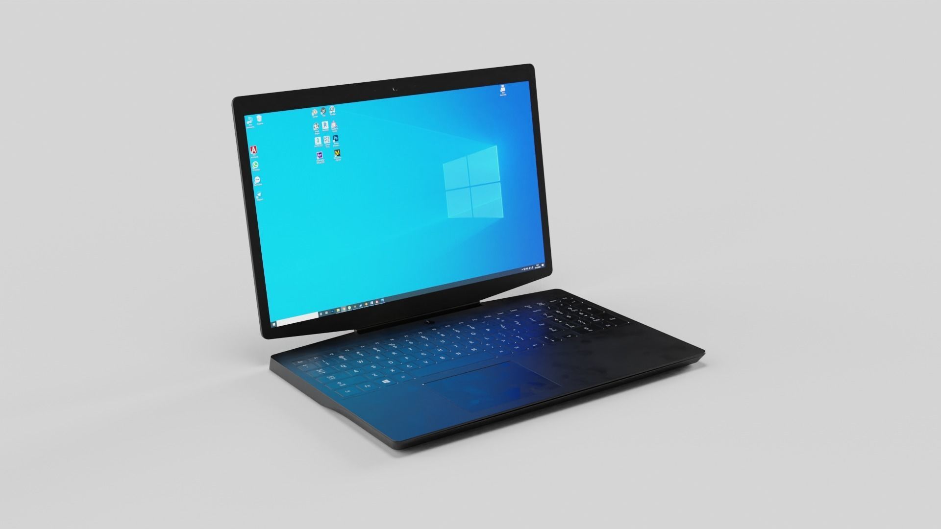 Notebook Low-poly 3D model_15