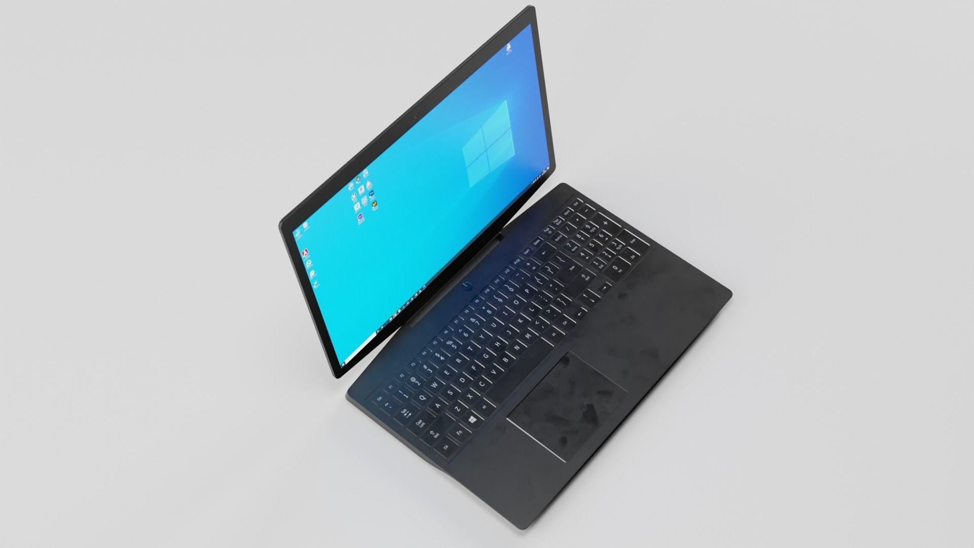 Notebook Low-poly 3D model_3