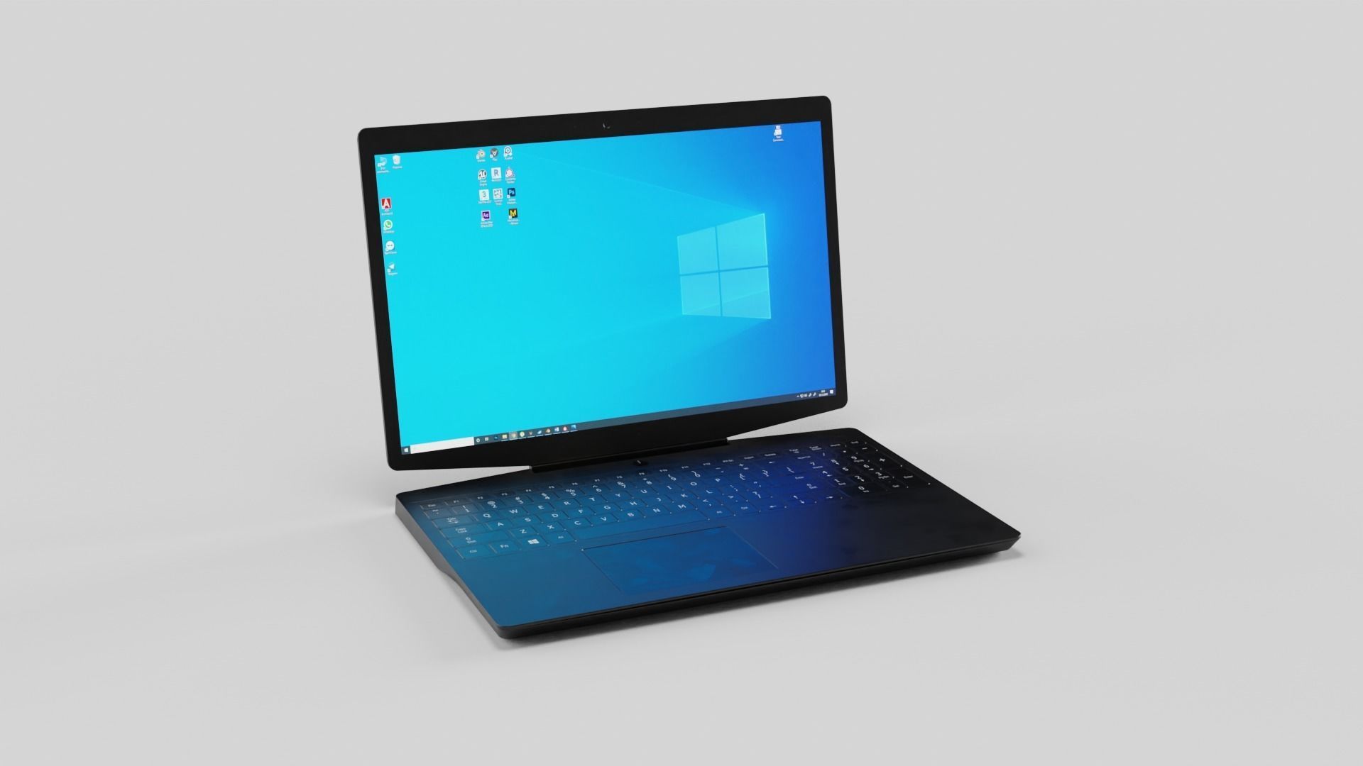 Notebook Low-poly 3D model_19