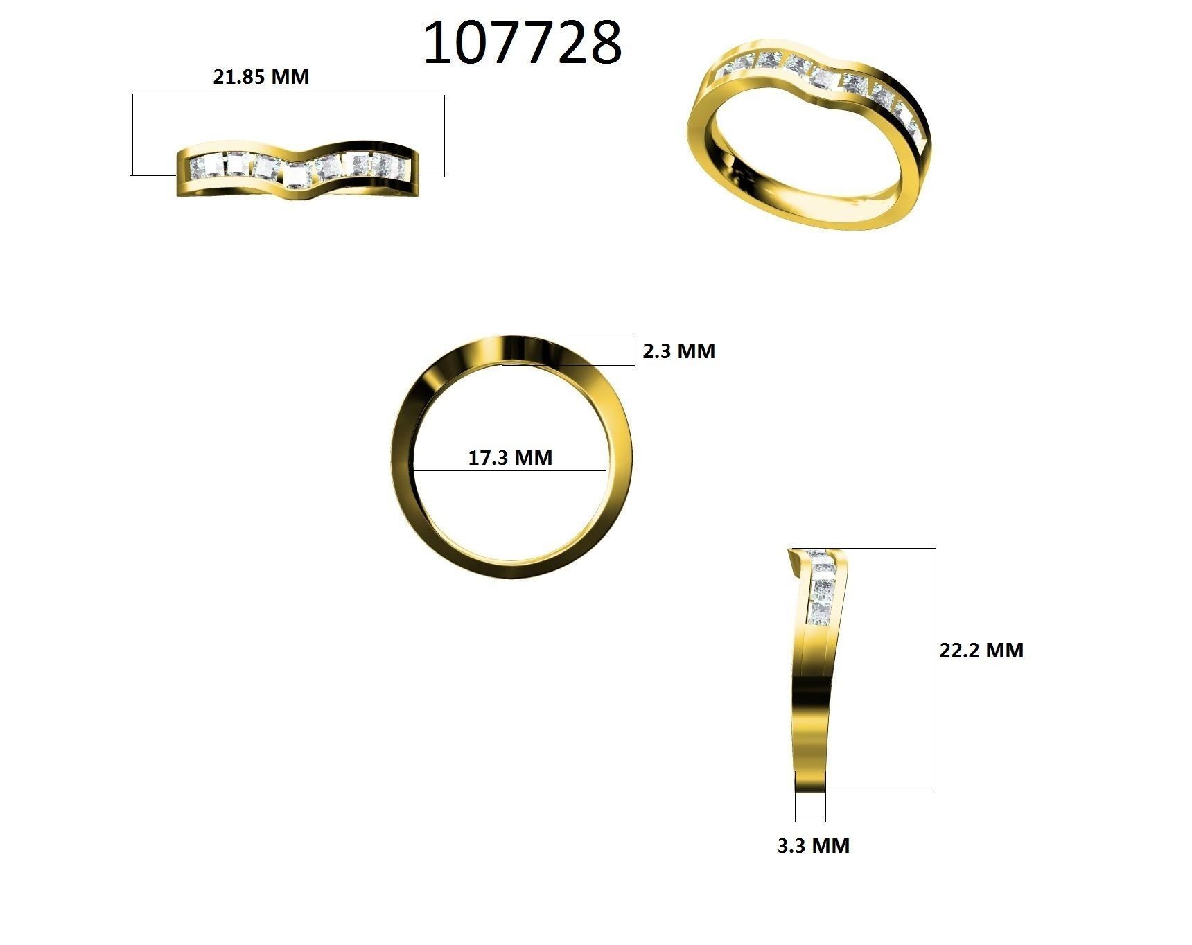 Ring - 107728 3D print model_12