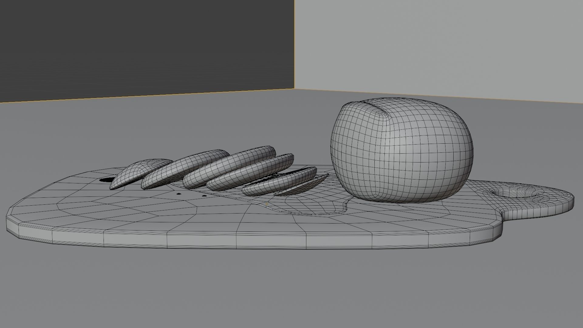 Sliced mozzarella Free 3D model_11